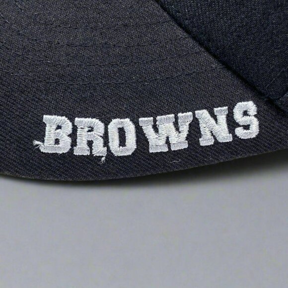 Cleveland Browns Vintage Late '90s NFL Black 30% Wool NOS Cap - Picture 4 of 6